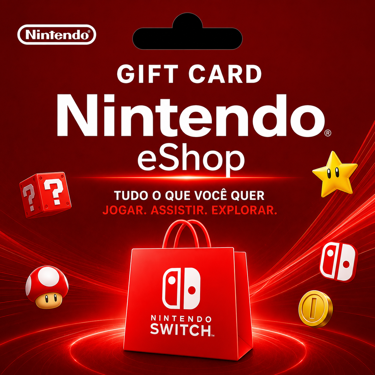 Gift Card Nintendo eShop R$ 50