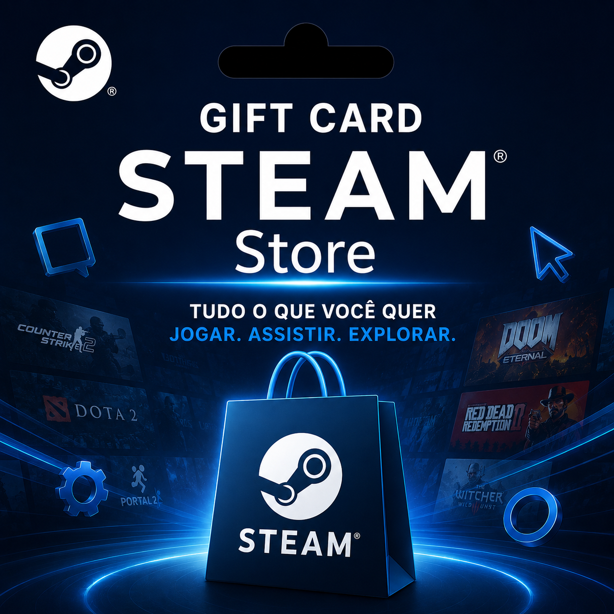 Gift Card Steam R$ 50